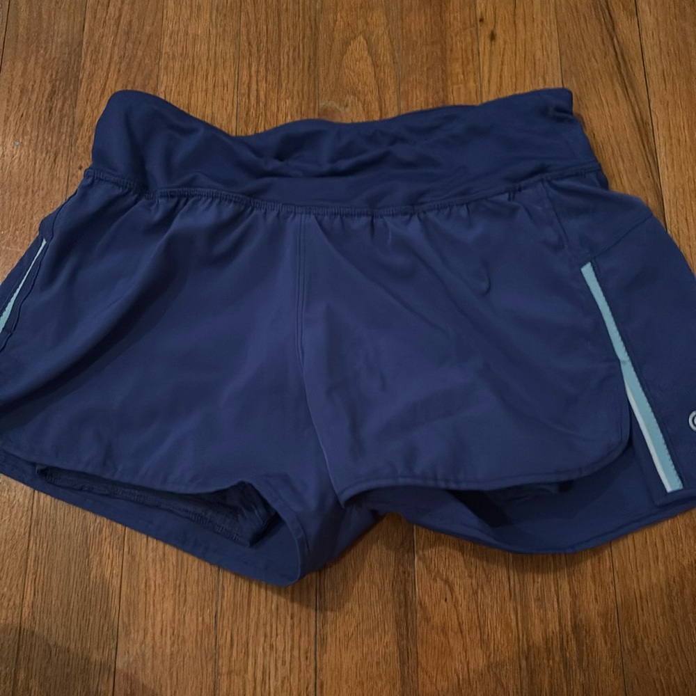 Blue, champion shorts xtra small